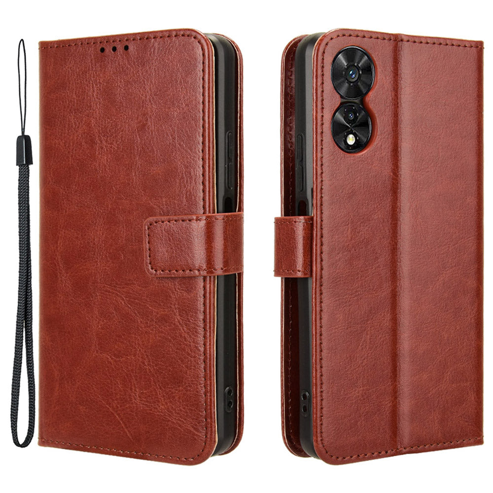 For TCL 505 T509K T5094 Case Viewing Stand PU Leather Crazy Horse Texture Phone Cover For TCL 505 T509K T5094 Case Viewing Stand PU Leather Crazy Horse Texture Phone Cover